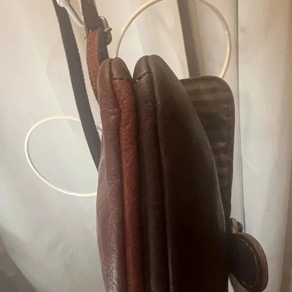 Jack Georges Voyager Collection Wallet On A String Brown Leather Crossbody - Picture 12 of 16